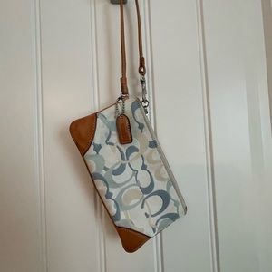 Coach zipper pouch/ wristlet